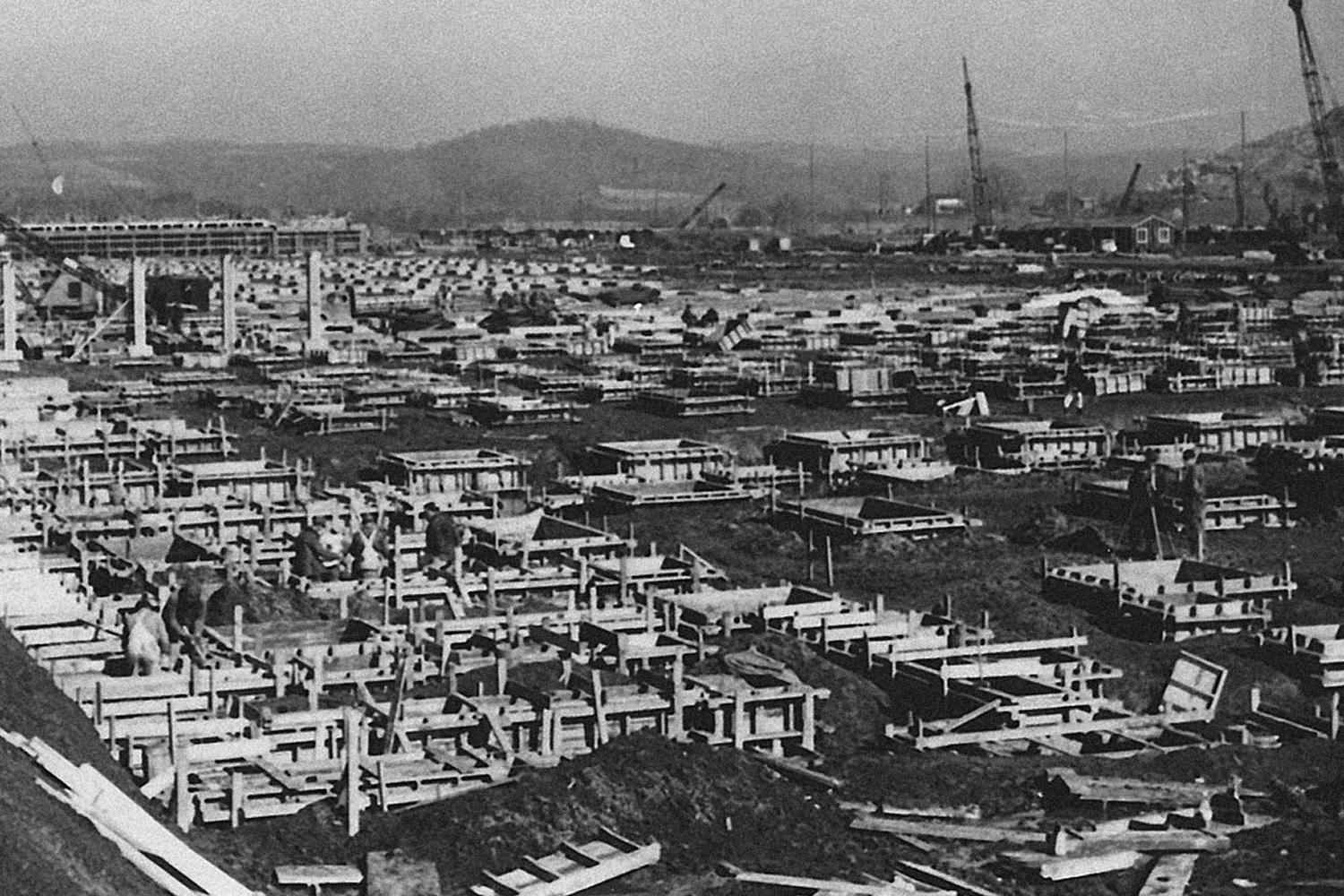 K-25 Building Foundation Construction - January 1944