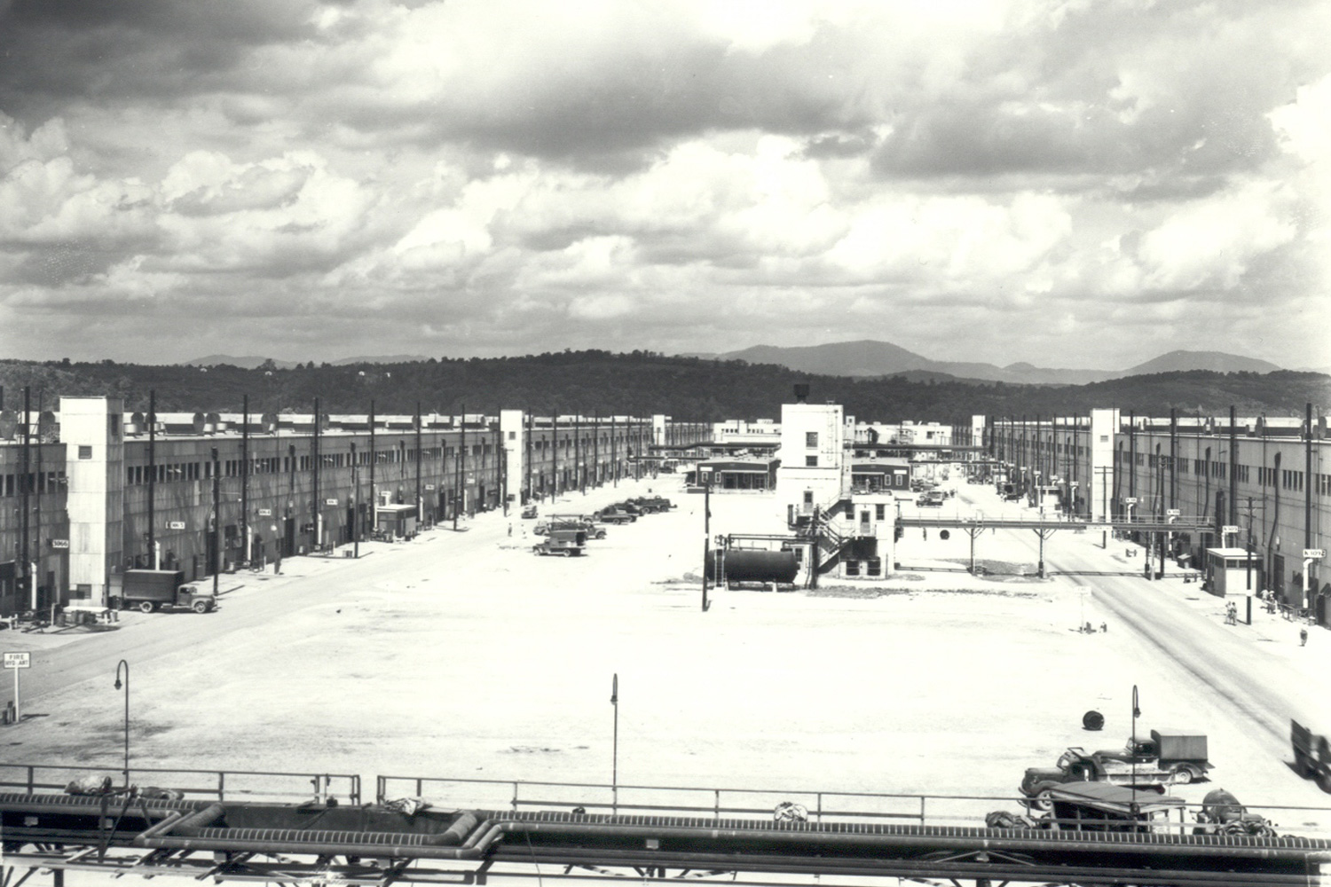 K-25 Building Court looking north