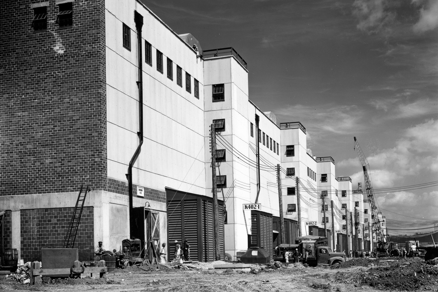 K-27 Building nearing completion in late 1945