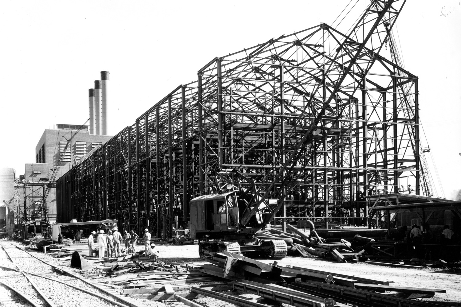 S-50 process building F-01 under construction