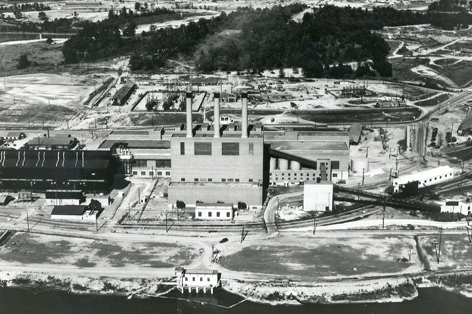 K-25 Power House with S-50 process building to the side